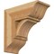 Ekena Millwork Thorton Traditional Rough Sawn Bracket w/ Offset Brace, Western Red Cedar, 8"W x 18"D x 18"H BKT0806X18X18THR01RWR - alternate 1